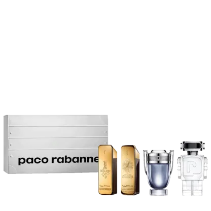 Paco Rabanne Mini (M) One Million 5ml EDT + One Million 5ml EDP + Invictus 5ml EDT + Phantom 5ml EDT