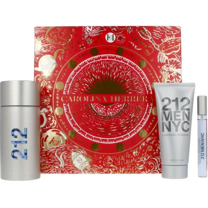 Carolina Herrera 212 NYC Men Gift Set 100ml EDT + 100ml Aftershave Gel + 10ml EDT