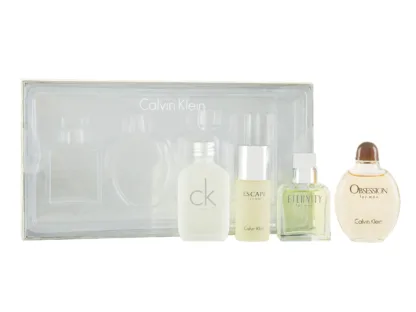 Calvin Klein Miniature Gift Set 15ml Eternity EDT + 15ml Obsession EDT + 15ml CK One EDT + 15ml Escape EDT