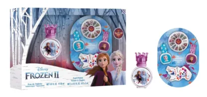 Disney Frozen II Gift Set 30ml EDT + 2x Nail Polish + Nail Gems