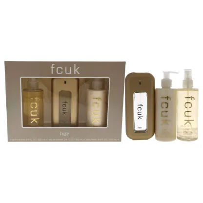 FCUK Connect for Her Gift Set 250ml Body Lotion + 250ml Fragrance Mist