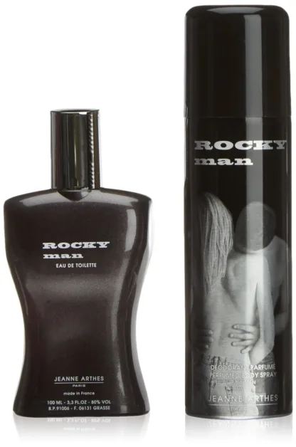 Jeanne Arthes Rocky Man Gift Set 100ml EDT + 200ml Deodorant Spray