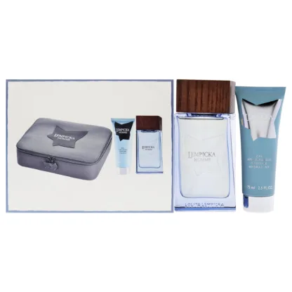 Lolita Lempicka Homme Gift Set 100ml EDT + 75ml Aftershave Balm + Bag