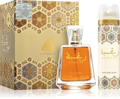 Lattafa Perfumes Raghba Gift Set 100ml EDP + 50ml Deodorant Spray