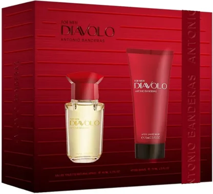 Antonio Banderas Diavolo 2 Piece Gift Set: Eau de Toilette 50ml - Aftershave Balm 75ml