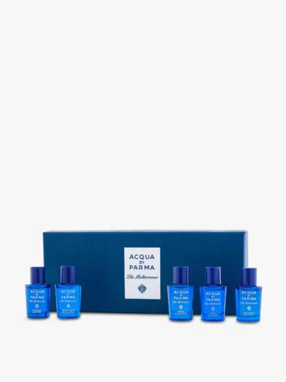 Acqua di Parma Blu Mediterraneo Miniature Set 5ml Arancia di Capri EDT + 5ml Fico di Amalfi EDT + 5ml Bergamotto di Calabria EDT + 5ml Mandorlo Di Sicilia EDT + 5ml Mirto di Panarea EDT