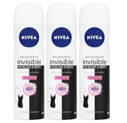 Nivea Black & White Invisible Anti-Perspirant Deodorant Clear Female