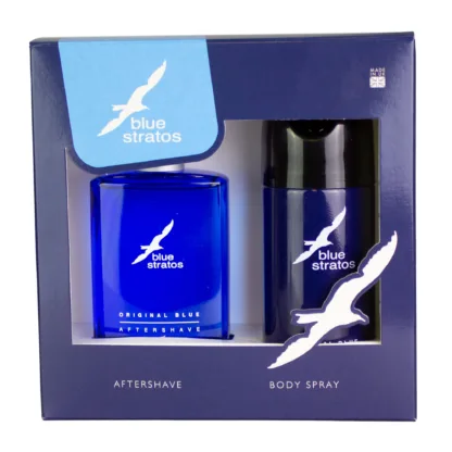 Parfums Bleu Limited Blue Stratos Gift Set 100ml Aftershave + 150ml Deodorant Body Spray