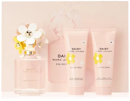 Marc Jacobs Daisy Eau So Fresh Gift Set 75ml EDT + 75ml Body Lotion + 75ml Shower Gel