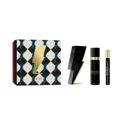 Carolina Herrera Bad Boy Gift Set 100ml EDT + 10ml EDT + 100ml Deodorant Spray