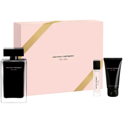 Narciso Rodriguez For Her 3 Piece Eau De Toilette 100MLEau De Toilette 10MLBody Lotion 50ML