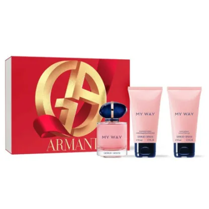 Giorgio Armani My Way 3 Piece Gift Set: Eau de Parfum 50ml - Shower Gel 50ml - Body Lotion 50ml