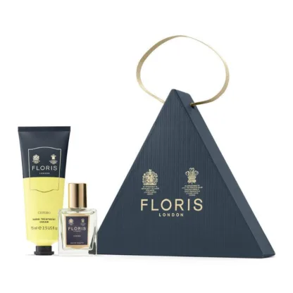 Floris London Cefiro 2 Piece Gift Set Eau De Toilette 15ml Hand Cream 75ml