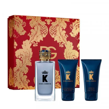 Dolce & Gabbana K Gift Set 100ml EDT + 50ml Aftershave Balm + 50ml Shower Gel