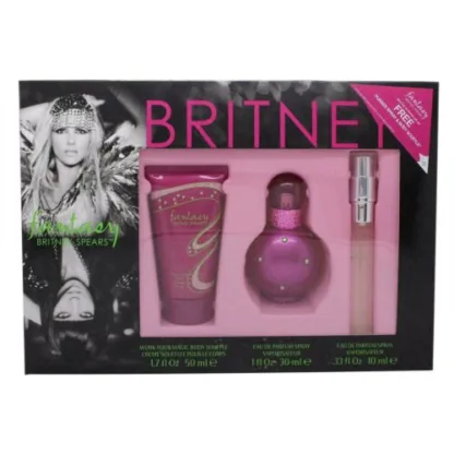 Britney Spears Fantasy Gift Set 30ml EDP Spray + 50ml Body Souffle + 10ml EDP Spray