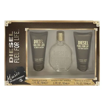 Diesel Fuel For Life Eau De Toilette 3 Piece Gift Set: Eau De Toilette 50ml - 2 X Shower Gel 50ml