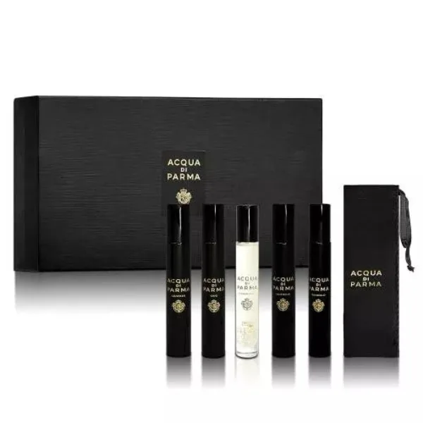 Acqua di Parma Signatures Of The Sun Gift Set 7ml Leather EDP + 7ml Oud EDP + 7ml Osmanthus EDP + 7ml Quercia EDP + 7ml Sandalo EDP