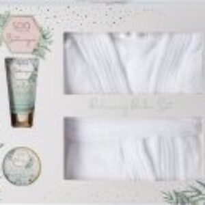 Style & Grace Spa Botanique Relaxing Bath Robe Gift Set Eco Packaging 120ml Body Butter + 50ml Body Lotion + 1 Bath Robe