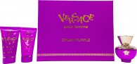 Versace Pour Femme Dylan Purple Gift Set 50ml EDP + 50ml Shower Gel + 50ml Body Lotion