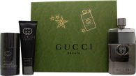 Gucci Guilty Pour Homme Gift Set 90ml EDT Spray + 75ml Deodorant Stick + 50ml Shower Gel