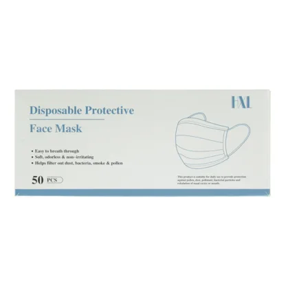 Hxl Disposable 3 Ply Face Mask 50pcs