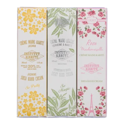 Institut Karite Paris Shea Gift Set 3 x Hand Cream 30ml - Jasmine - Verbena Shea - Rose Mademoiselle