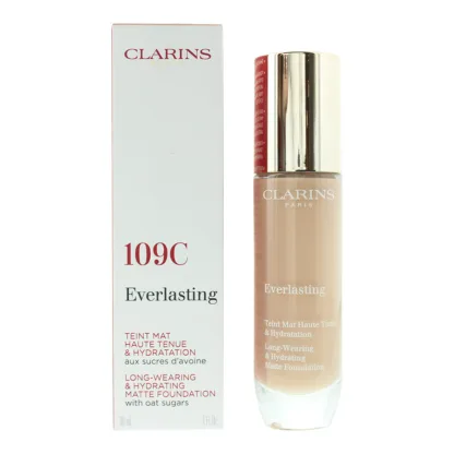 Clarins Everlasting Long Wearing Hydrating 109C Wheat Matte Foundation 30ml