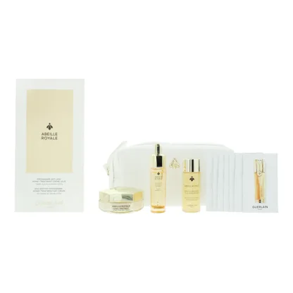 Guerlain Abeille Royale Gift Box 5 Piece Gift Set: Day Cream 50ml - Lotion 40ml - Oil 15ml - Serum 7 x 0.6ml - Pouch