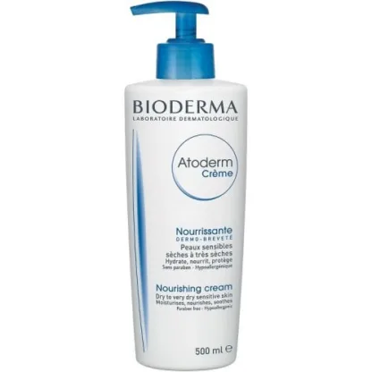 Bioderma Atoderm Nourishing Cream for Dry and Sensitive Skin 500ml