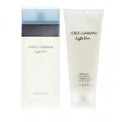 Dolce & Gabbana Light Blue Gift Set 100ml EDT + 100ml Body Cream