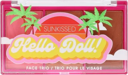 Sunkissed Hello Doll Face Trio 4.2g Blusher + 4.2g Highlighter + 4.2g Bronzer