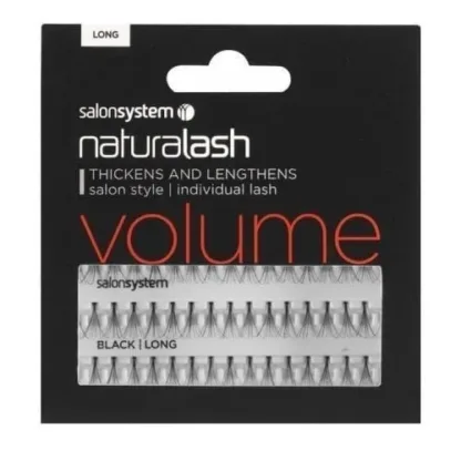 Salon System Individual Lashes Black - Long