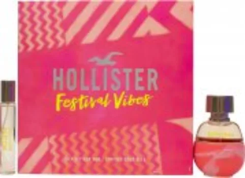 Hollister Festival Vibes For Her Gift Set 50ml EDP + 15ml EDP