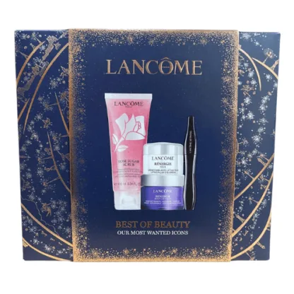 Lancome Renergie Eye Cream 5ml+MultiLift Night Cream 15ml+Rose Scrub 100ml+Hypnose Mascara 01 Noir Set