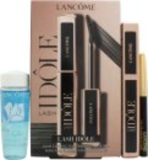 Lancome Lash Idôle Gift Set 8ml Lash Idôle Mascara 01 Glossy Black +  0.7g Le Crayon Khôl Eyeliner Pencil Mini 01 Noir + 30ml Bi-Facil Eye Makeup Remover