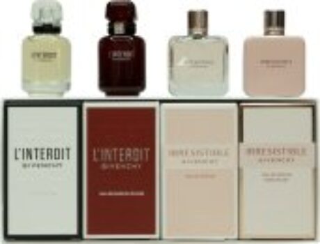 Givenchy Miniatures Gift Set 10ml L'Interdit EDP + 10ml L'Interdit Rouge EDP + 8ml Irresistible EDP + 8ml Irresistible Rose Velvet EDP