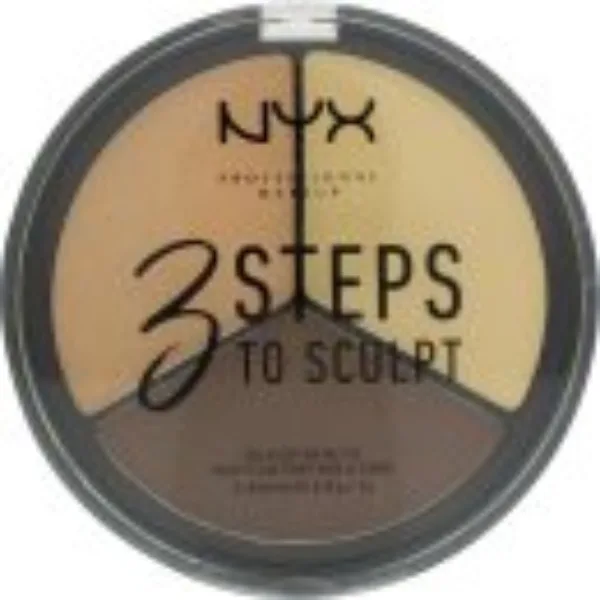 NYX 3 Steps To Sculpt Face Sculpting Palette 5g - Light