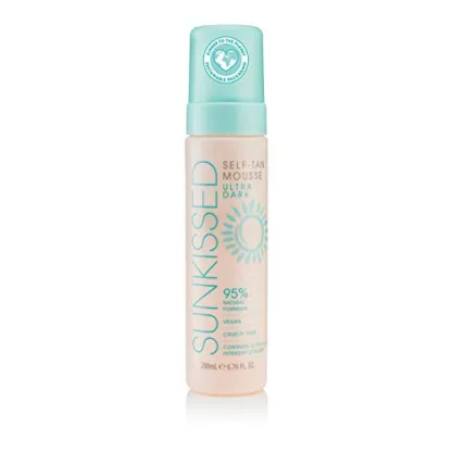 Sunkissed 95 Percent Natural Self Tan Mousse 200ml - Ultra Dark