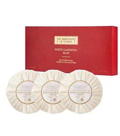 The Merchant of Venice White Gardenia Soap 3 x 100g