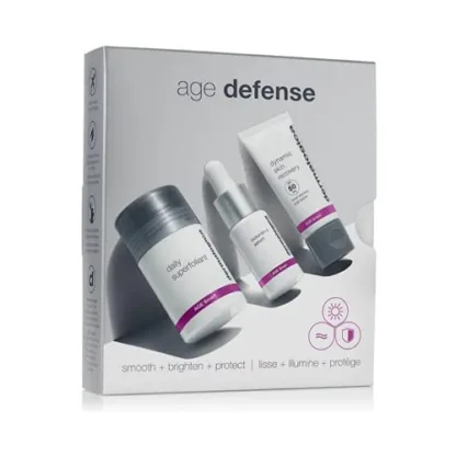 Dermalogica Age Defense Kit 13g Daily Superfoliant + 10ml Biolumin-C Serum + 12ml Dynamic Skin Recovery SPF50