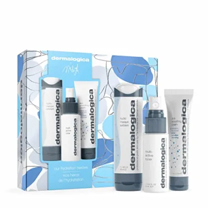 Dermalogica Our Hydration Heroes Gift Set 50ml Hydro Masque Exfoliant + 50ml Multi-Active Toner + 50ml Skin Smoothing Cream