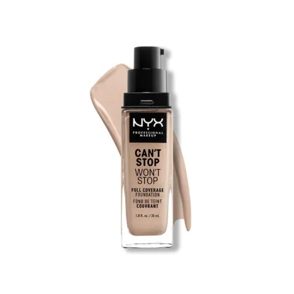 NYX Can't Stop Won't Stop Full Coverage 24H Foundation 30ml - Porcelain