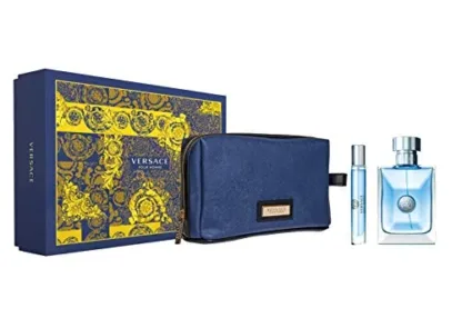 Versace New Homme Edt 100ml - Edt 10ml - Blue Bag