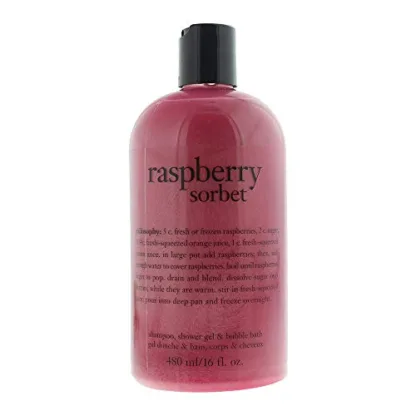 philosophy Bath & Shower Gels By Raspberry Sorbet Shampoo Shower Gel & Bubble Bath 480ml