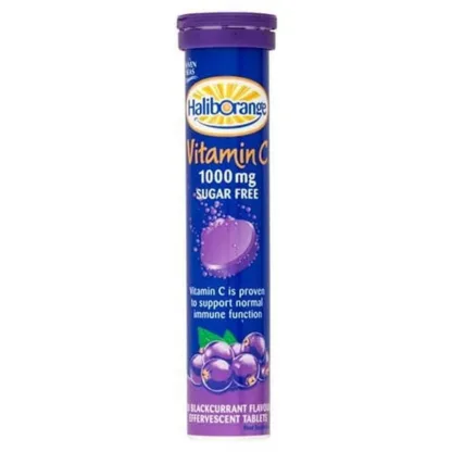 Haliborange Effervescent Sugar Free Vitamin C Blackcurrant x 20