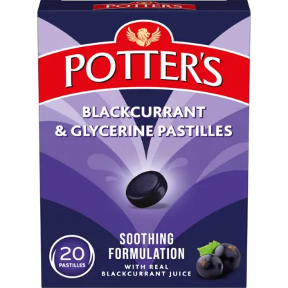 Potters Pastilles Blackcurrant & Glycerine