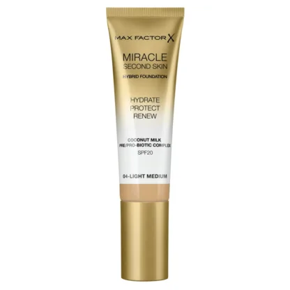 Max Factor Miracle Touch Second Skin Foundation SPF20 30ml - 4 Light Medium