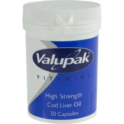 Valupak Cod Liver Oil 30 Capsules