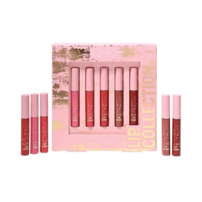 Q-KI Lip Collection - Set of 5 Luxe Lip Glosses