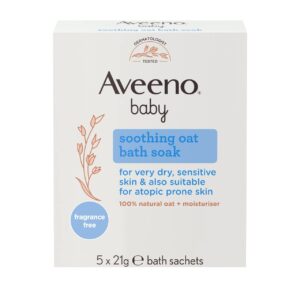 Aveeno Baby Soothing Oat Bath Soak Sachets - 5x21g